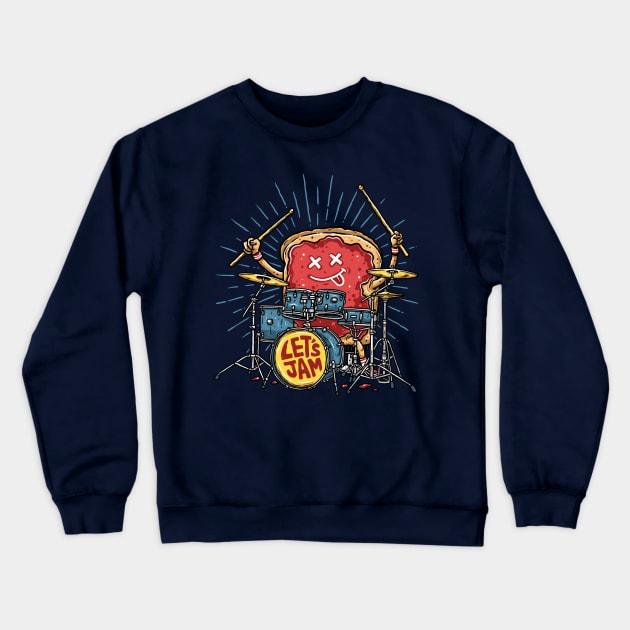 Let's Jam Crewneck Sweatshirt by Spectre84